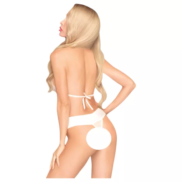 Penthouse Perfect Lover - body s golierom - biela - L/XL