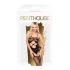 Penthouse - erotická sieťovaná súprava s otvorom - vlnitý vzor - čierna - XL