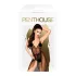 Penthouse - čipkované body s tylovým šálom - čierne