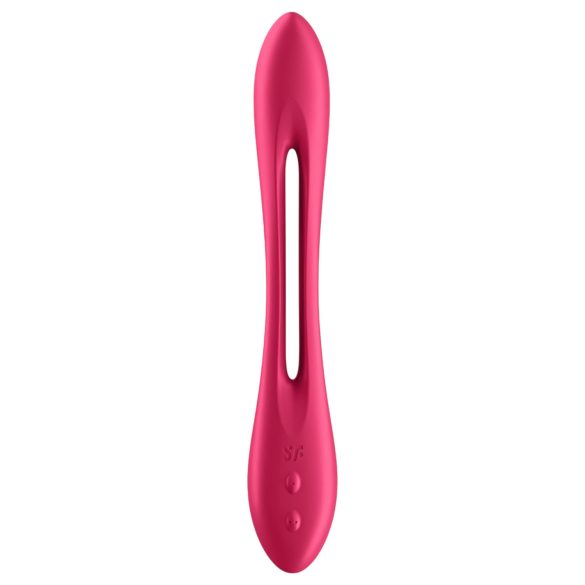 Satisfyer - párový vibrátor - nabíjateľný, flexibilný - červený