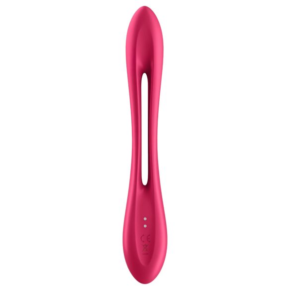 Satisfyer - párový vibrátor - nabíjateľný, flexibilný - červený