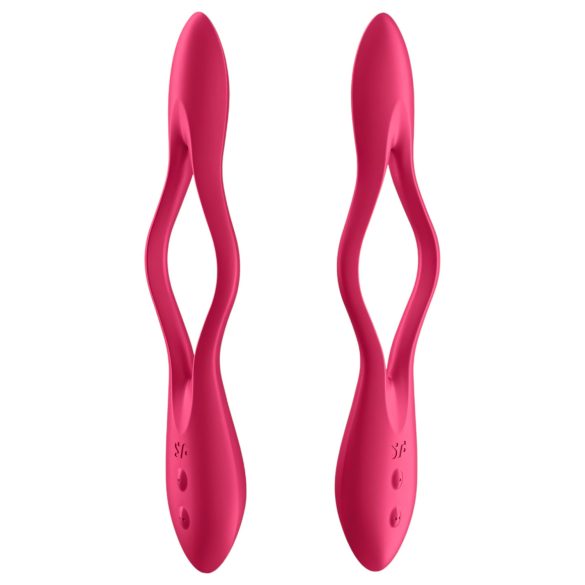 Satisfyer - párový vibrátor - nabíjateľný, flexibilný - červený