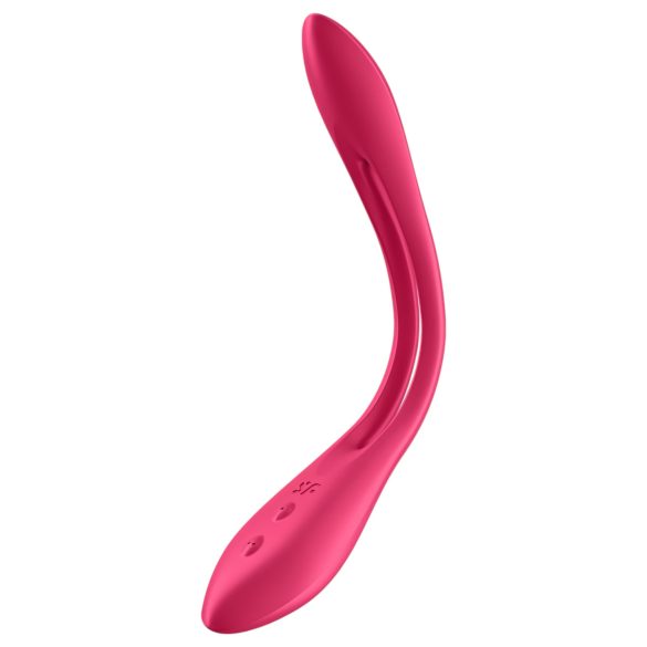 Satisfyer - párový vibrátor - nabíjateľný, flexibilný - červený