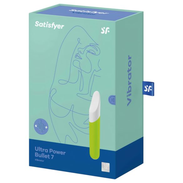 Satisfyer - vibračný mini stimulátor klitorisu - vodotesný - zelený