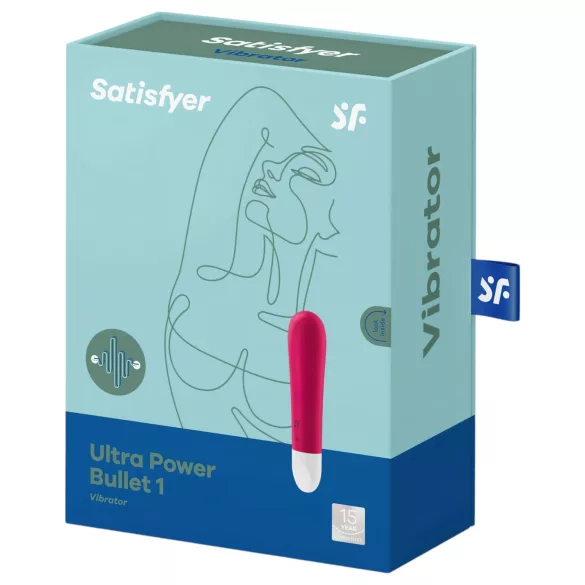 Satisfyer - vibrátor na klitorís - dobíjací, vodotesný - červený