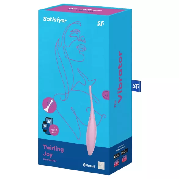 Satisfyer Twirling Joy - vibrátor na klitoris - vodotesný - ružový
