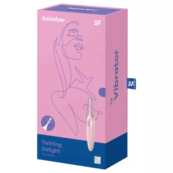 Satisfyer Twirling Delight - vodotesný vibrátor na klitoris - ružový