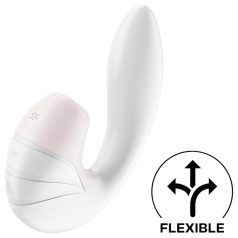   Satisfyer Supernova - vibračný a sací stimulátor 2v1 - akumulátorový - biely