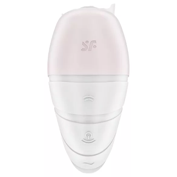 Satisfyer Supernova - vibračný a sací stimulátor 2v1 - akumulátorový - biely