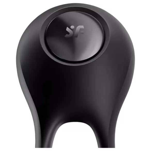 Satisfyer Majestic Duo - vibračný vodeodolný erekčný krúžok - čierny