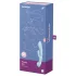 Satisfyer Triple Oh - vibrátor na klitoris s ramenom - nabíjateľný - modrý