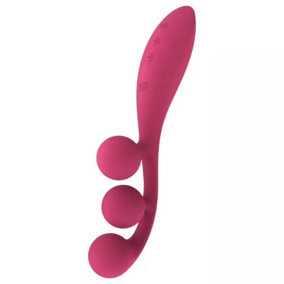 Satisfyer Tri Ball 1 - vibrátor na klitoris aj bod G - dobíjací - červený