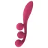 Satisfyer Tri Ball 1 - vibrátor na klitoris aj bod G - dobíjací - červený
