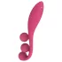 Satisfyer Tri Ball 1 - vibrátor na klitoris aj bod G - dobíjací - červený