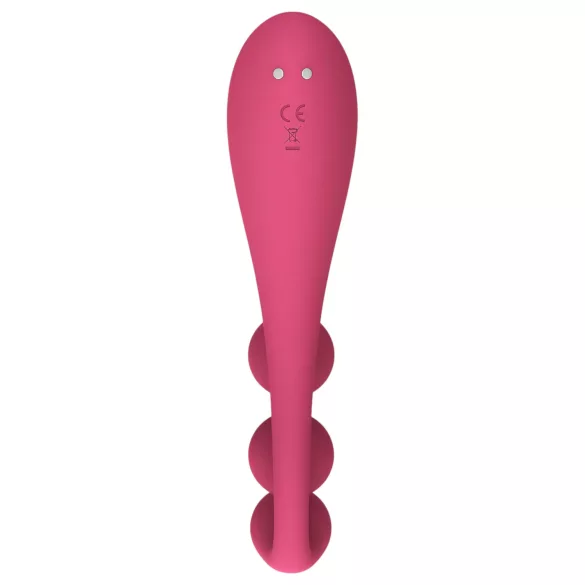 Satisfyer Tri Ball 1 - vibrátor na klitoris aj bod G - dobíjací - červený
