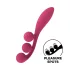 Satisfyer Tri Ball 1 - vibrátor na klitoris aj bod G - dobíjací - červený