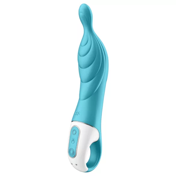 Satisfyer A-Mazing 2 - vibrátor na bod A - dobíjací - tyrkysový