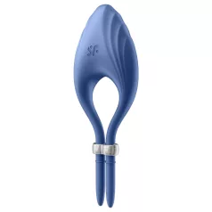   Satisfyer Duelist - vibračný erekčný krúžok na penis - dobíjací - modrý