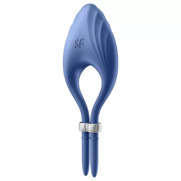 Satisfyer Duelist - vibračný erekčný krúžok na penis - dobíjací - modrý