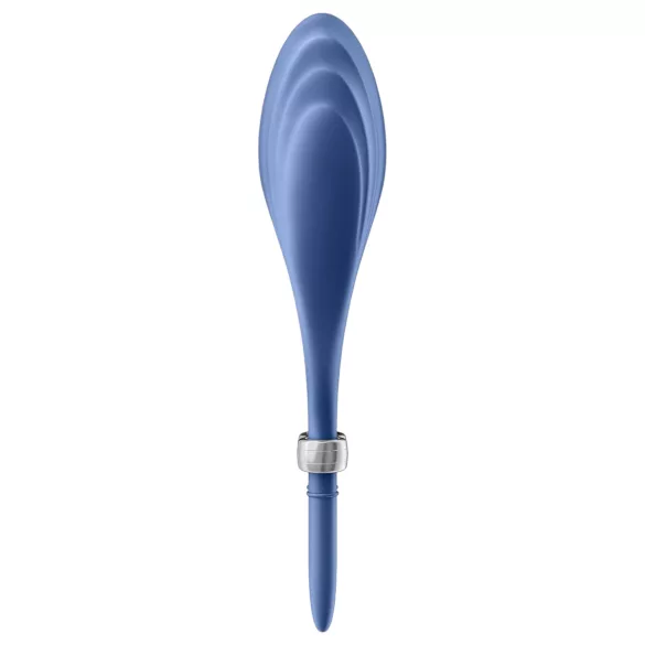 Satisfyer Duelist - vibračný erekčný krúžok na penis - dobíjací - modrý