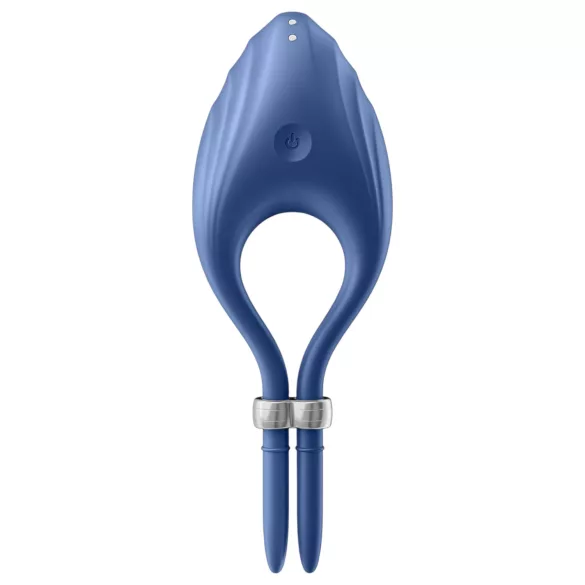 Satisfyer Duelist - vibračný erekčný krúžok na penis - dobíjací - modrý