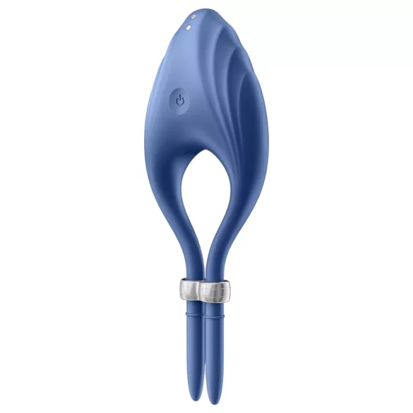 Satisfyer Duelist - vibračný erekčný krúžok na penis - dobíjací - modrý