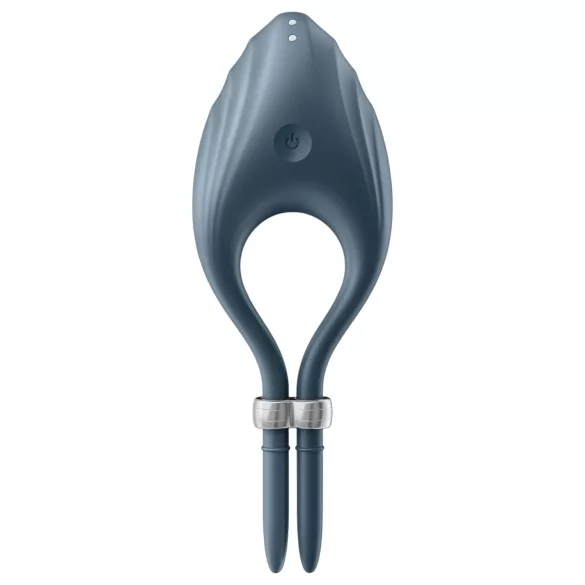 Satisfyer Duelist - vibračný erekčný krúžok na penis - nabíjací - sivý