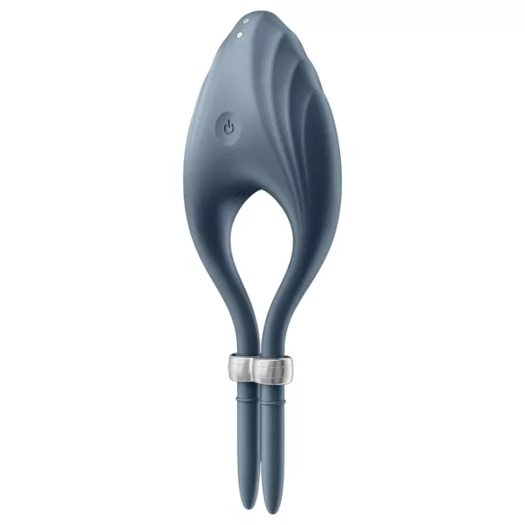 Satisfyer Duelist - vibračný erekčný krúžok na penis - nabíjací - sivý