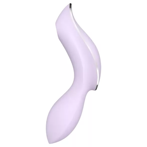 Satisfyer Curvy Trinity 2 - 2v1 vibrátor s tlakovými vlnami (fialový)