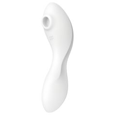   Satisfyer Curvy Trinity 5+ - 2v1 vibrátor - biely - smart funkcie