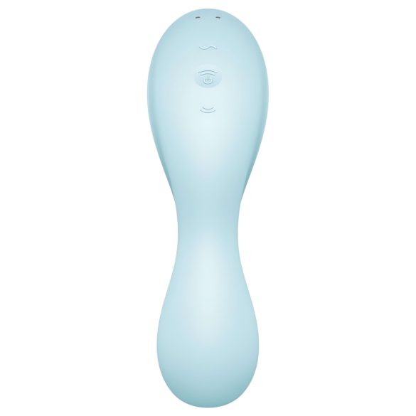 Satisfyer Curvy Trinity 5+ - vibračný stimulátor 2v1 - modrý