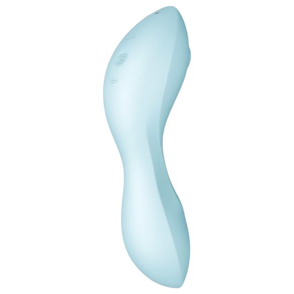 Satisfyer Curvy Trinity 5+ - vibračný stimulátor 2v1 - modrý