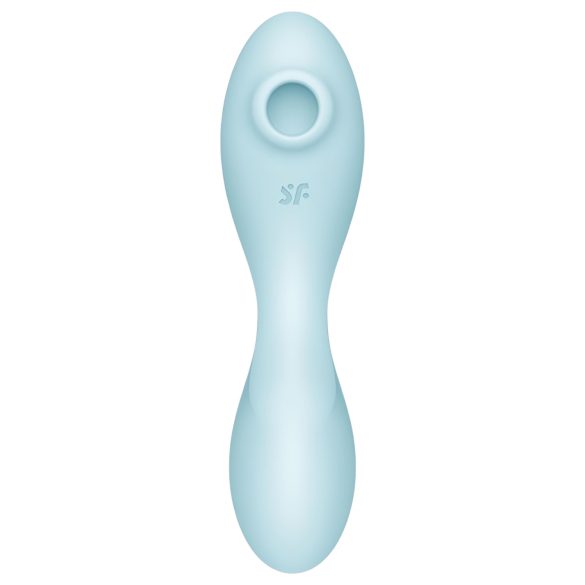 Satisfyer Curvy Trinity 5+ - vibračný stimulátor 2v1 - modrý