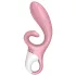 Satisfyer Hug Me - vibrátor s ramienkom na klitoris ovládaný aplikáciou (ružový)