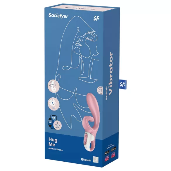 Satisfyer Hug Me - vibrátor s ramienkom na klitoris ovládaný aplikáciou (ružový)