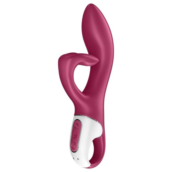 Satisfyer Embrace Me - vibrátor s dráždičom klitorisu - nabíjateľný - červený