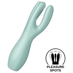   Satisfyer Threesome 3 - nabíjací klitoris vibrátor (mätový)