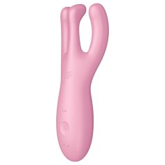   Satisfyer Threesome 4 - vibrátor na klitoris - smart - ružový