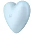 Satisfyer Cutie Heart - nabíjací stimulátor klitorisu s tlakovými vlnami - modrý