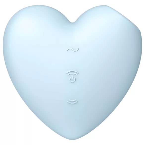 Satisfyer Cutie Heart - nabíjací stimulátor klitorisu s tlakovými vlnami - modrý