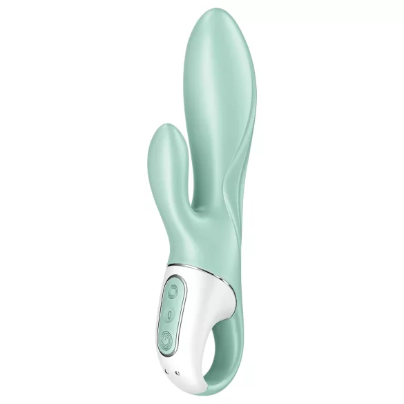 Satisfyer Air Pump Bunny 5 - vibrátor s čerpadlom ovládaný aplikáciou (mätový)