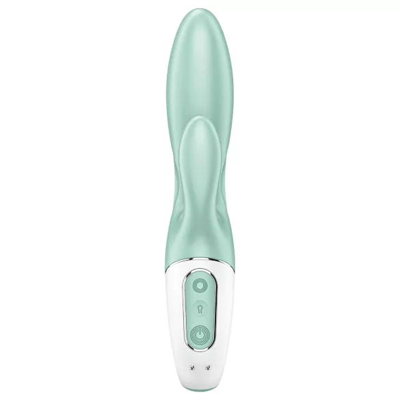 Satisfyer Air Pump Bunny 5 - vibrátor s čerpadlom ovládaný aplikáciou (mätový)