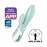 Satisfyer Air Pump Bunny 5 - vibrátor s čerpadlom ovládaný aplikáciou (mätový)