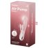 Satisfyer Air Pump Bunny 3 - vibračný pumpovací vibrátor - ružový