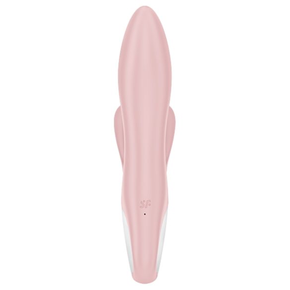 Satisfyer Air Pump Bunny 3 - vibračný pumpovací vibrátor - ružový