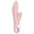 Satisfyer Air Pump Bunny 3 - vibračný pumpovací vibrátor - ružový