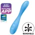 Satisfyer G-spot Flex 4 - vibrátor na bod G ovládaný aplikáciou (tyrkysový)