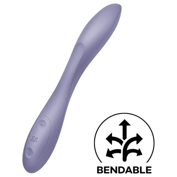 Satisfyer G-spot Flex 2 - nabíjateľný, vodotesný G-bod vibrátor (fialový)
