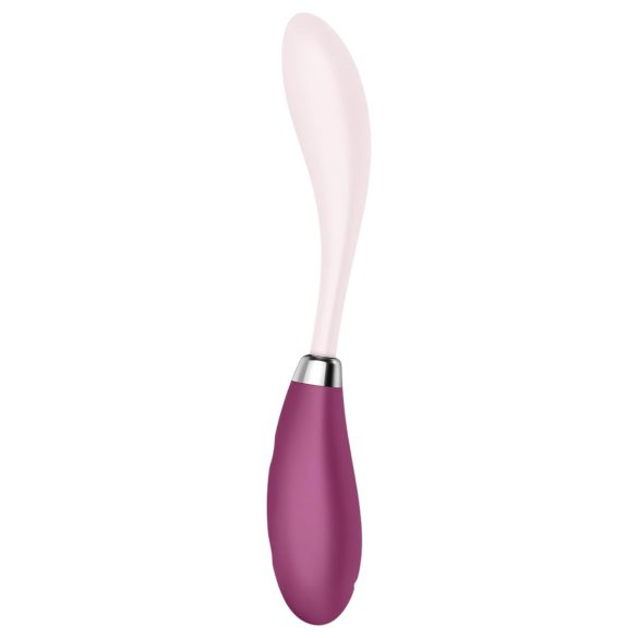Satisfyer - vibrátor na G-bod - ohybný, nabíjateľný - ružovo-červený