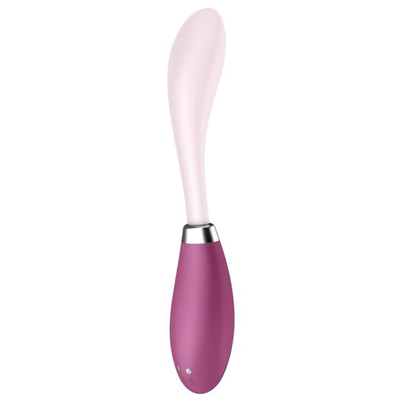 Satisfyer - vibrátor na G-bod - ohybný, nabíjateľný - ružovo-červený